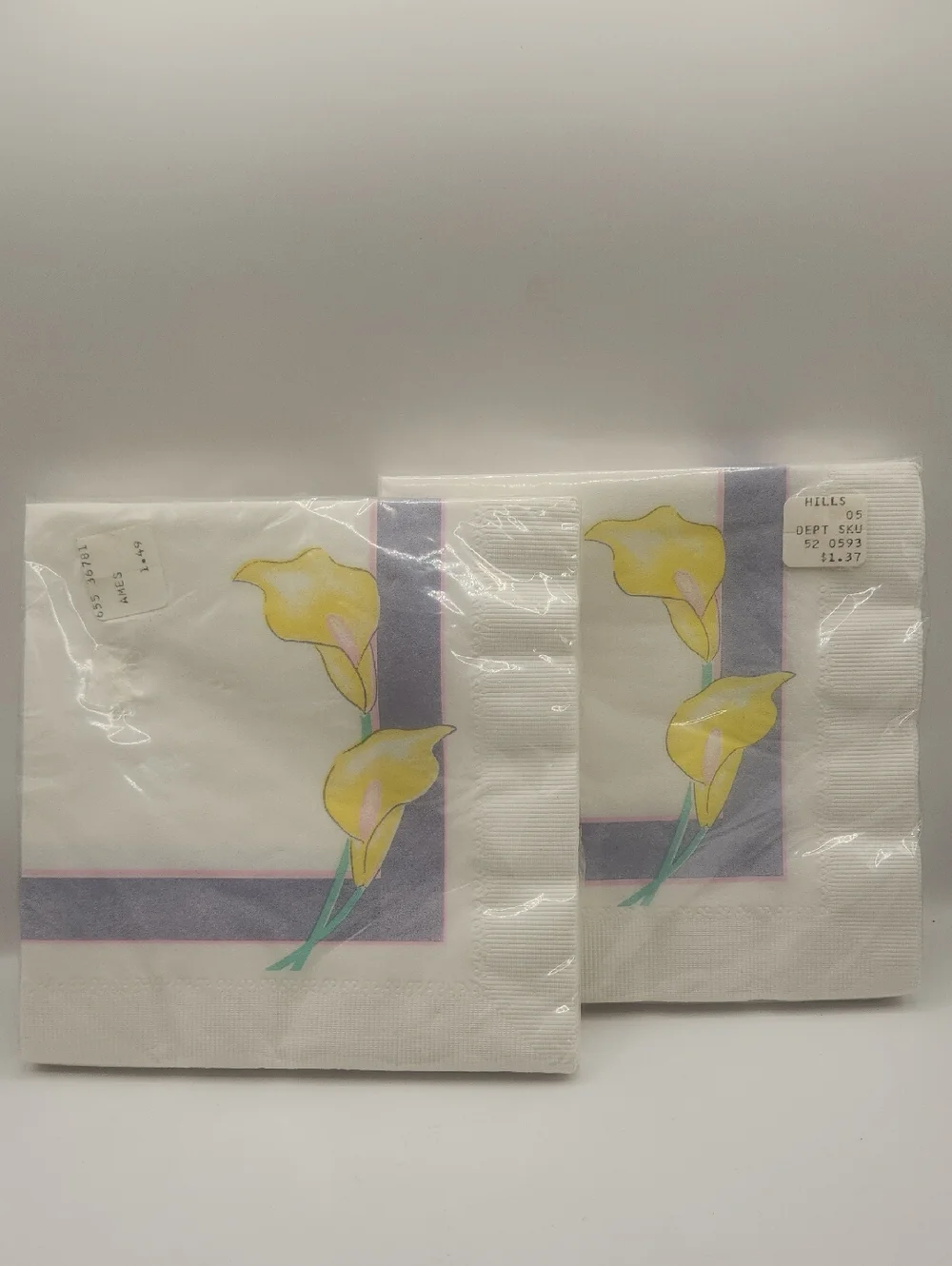 Vintage C. A. Reed Napkins Spring Floral 16 Paper New USA 2 Packs NWT